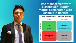 Time Management with Eisenhower Priority Matrix in Bangla  Explanation with Examples in Bangla [upl. by Uhayile66]