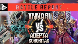 Ynnari vs Adepta Sororitas 2000pts  Warhammer 40000 Battle Report [upl. by Broderic]