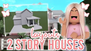 2Story Bloxburg House Layouts  House Build [upl. by Irpac6]