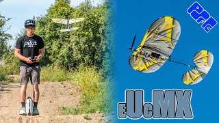 Not Just Another RC Plane Review Following the Eflite Night Vapor on an Electric Unicycle [upl. by Ahseym]