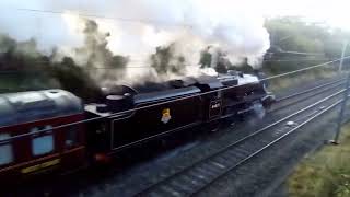 The Mancunian Steam Train passing Macclesfield Sept 28 2024 [upl. by Mayhew]