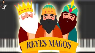 Ya vienen los Reyes Magos  Villancico Navidad  Piano Tutorial  Partitura  Karaoke  MIDI [upl. by Leid]