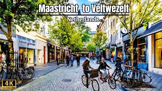 From Maastricht to Veltwezelt by EBike  Netherlands to Belgium Ride 4k [upl. by Onihc]