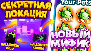 СЛИВЫ HALLOWEEN ОБНОВЛЕНИЯ😲НОВЫЙ МИФИК СЕКРЕТНАЯ ЛОКАЦИЯ НОВЫЕ ЯЙЦА НОВЫЕ КОИНЫ Pet Sumulator X [upl. by Niltyak]