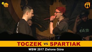 Spartiak 🆚 Toczek 🎤 WBW 2017 Zielona Góra freestyle rap battle [upl. by Ettenwahs574]