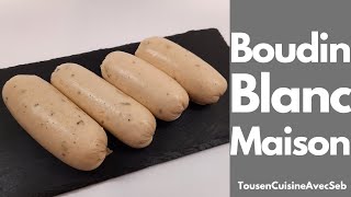 RECETTE de BOUDIN BLANC MAISON Tous en cuisine avec Seb [upl. by Vokay5]