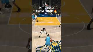 NBA 2K24  HIT DEEP 3 FROM LOGO nba2k nba2k nba2k24 nba2kgameplay shortvideo shorts [upl. by Rancell]