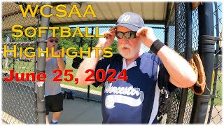 WCSAA Softball Highlights  June 25 2024 [upl. by Renard320]