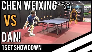 Chen Weixing vs TableTennisDailys Dan [upl. by Haizek]