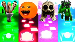 Skibidi Toilet 🆚 Annoying Orange 🆚 Zoonomaly Coffin 🆚 Skibidi Speaker Man 🎶 Who is Best [upl. by Alihs663]