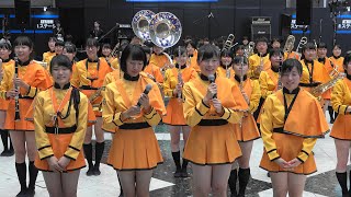 京都橘高校吹奏楽部 マーチングパフォーマンス 2018楽器フェア「Left camera Ver」「4ｋ」Kyoto Tachibana SHS Band [upl. by Ninahs]