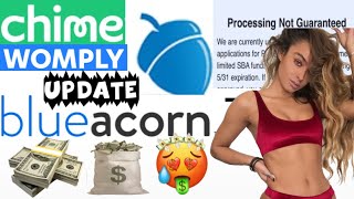 BLUEACORN RESPONDS CHIMEDAVE BANK PPPSBA LOAN UPDATEWOMPLY DEPOSIT REJECTED APPROVEDDENIED [upl. by Iolenta]