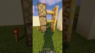 How to make a EASY 2x3 REDSTONE DOOR in MINECRAFT 121 redstonebuilds minecraft minecrafttutorial [upl. by Llemmart]