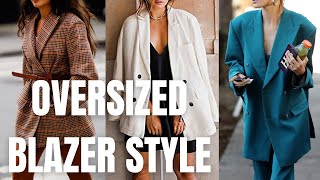 Oversized DoubleBreasted Blazer Style Ideas 2022 Fashion Trends [upl. by Naved]