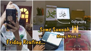 Friday Sunnah 🕌✨  Friday Routine  Calligraphy  Vlog  Rimshaji [upl. by Jeremy590]