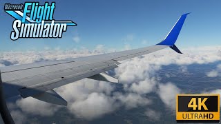 4K United Airlines 737700 Landing at Atlanta Airport  Microsoft Flight Simulator 2020 [upl. by Ezra]