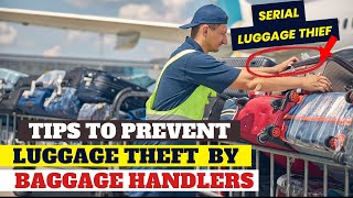 20 Ways to Prevent Baggage Handlers from Stealing from Your Luggage  Serial luggage thief caught [upl. by Shay]