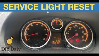 Vauxhall  Opel Corsa D Service light reset procedure INSP [upl. by Adrian]