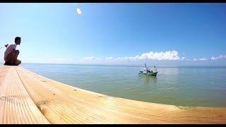 Fabrication dun quotPonton de pèche au carreletquot Gironde [upl. by Brnaby732]