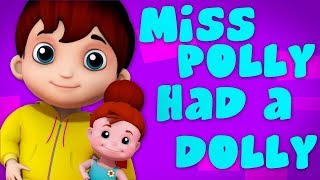 Miss Polly Had A Dolly  Junior Squad  Nursery Rhymes By Kids Tv [upl. by Lime]