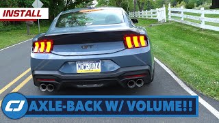 A MustHave for Active Exhaust 2024 Mustangs Flowmaster AxleBack Exhaust Install [upl. by Meela]