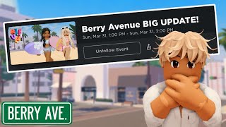 BERRY AVENUE BIG AIRPORT UPDATE EVENT ✈️ [upl. by Felice]