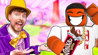 I Won Mr Beast Chocolate Factory Roblox Escape Mr Beasts Chocolate Factory [upl. by Alisun]