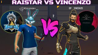 RAISTAR VS VINCENZO  INDIAN ONE TAP KING VS PC LEGEND  OP ROOM  تحدي فينسينزو ضد اقوى لاعب هندي [upl. by Imak]