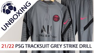 SPtkit 2122 PSG Tracksuit Grey JJSport Unboxing Review [upl. by Romito133]