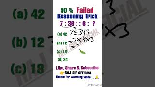 ☑️📚 Reasoning Series ॥ All Government Exam ॥ subscribe reasoningtricks viralvideo [upl. by Ozen429]