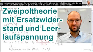 Zweipoltheorie mit Bestimmung von Ersatzwiderstand und Ersatzquellspannung erklärt Aufgabe 64 [upl. by Dumm]