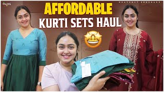 Office and college wear kurti set from Rs 500 to 900 Amazon Kurtis sets  Heavenly Homemade [upl. by Secnarfyram]