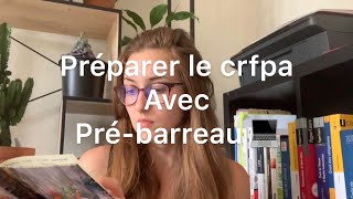 Crfpa avec PréBarreau en elearning 💪💼 [upl. by Ayekel]