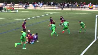 FC Barcelona MasiaAcademy Spectacular goal Aleví A vs Cornellà [upl. by Close]