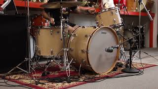 1970s Ludwig 14x24 10x14 and 16x18 Maple Cortex Drum Set [upl. by Aicened537]