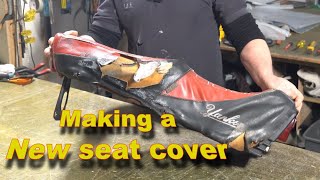 Making a new cover for a Vespa Yankee Auto Upholstery [upl. by Yt638]