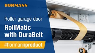 Roller garage door RollMatic with DuraBelt  Less abrasion is not possible  Hörmann [upl. by Aiht]