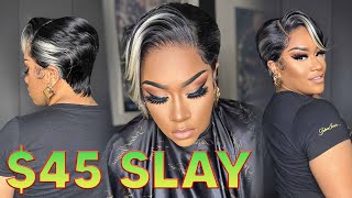 How To Customize Lace Frontal Wig  Sensationnel What Lace  KESHONA  Synthetic Wig  Pixie Cut [upl. by Adnol]