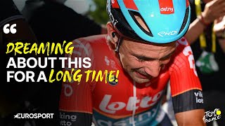 Tour de France 2024 EMOTIONAL Victor Campenaerts REACTS after Stage 18 🇫🇷 [upl. by Warms]