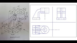 Orthographic Projection of Problem 5 [upl. by Karry765]