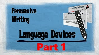 Persuasive Techniques Part 1  Persuasive Writing  EasyTeaching [upl. by Pontius]