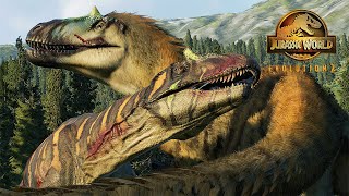 YUTYRANNUS VS METRIACANTHOSAURUS  Jurassic World Evolution 2 [upl. by Uwkuhceki]