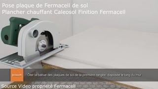 Pose Fermacell plancher chauffant rafraîchissant [upl. by Verne896]