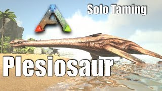 Ark SE  How to Solo Tame a Plesi  MethodGuide on Dino Taming [upl. by Schroth150]