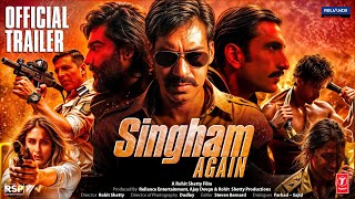 Singham Again Official Trailer Ranveer Singh Deepika Ajay D Arjun K Rohit Shetty Concept [upl. by Fries]