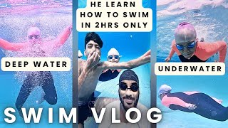 Fun with Swim Fans From Assam Swimming Vlog Deep Water Swimming Tips Water Treading Dive [upl. by Ziladnerb260]