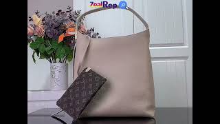 Louis Vuitton Low Key Hobo MM M25022 Limestone Gray [upl. by Nance]