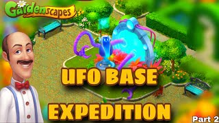 Aliens Arrived in Gardenscapes 😱 Expedition to A UFO Base  All Chests and Collectables  Part 2 [upl. by Hegarty]