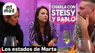 Marta Peñate se sincera con Steisy y Pablo sobre el maltrato que sufrió por parte de su exnovio [upl. by Genaro]