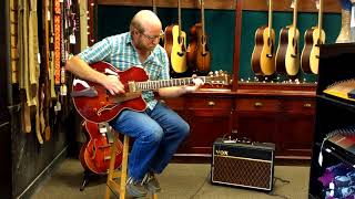 Greg Schochet Demos Eastman Archtop AR403CE amp Vox AC10 [upl. by Samuelson50]